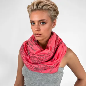 Mother's Day Infinity Scarf Coral color