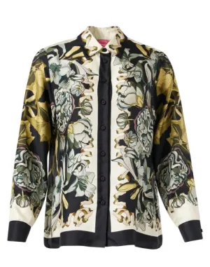Multi Print Silk Shirt