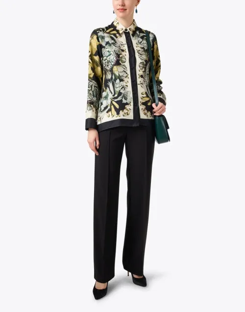 Multi Print Silk Shirt