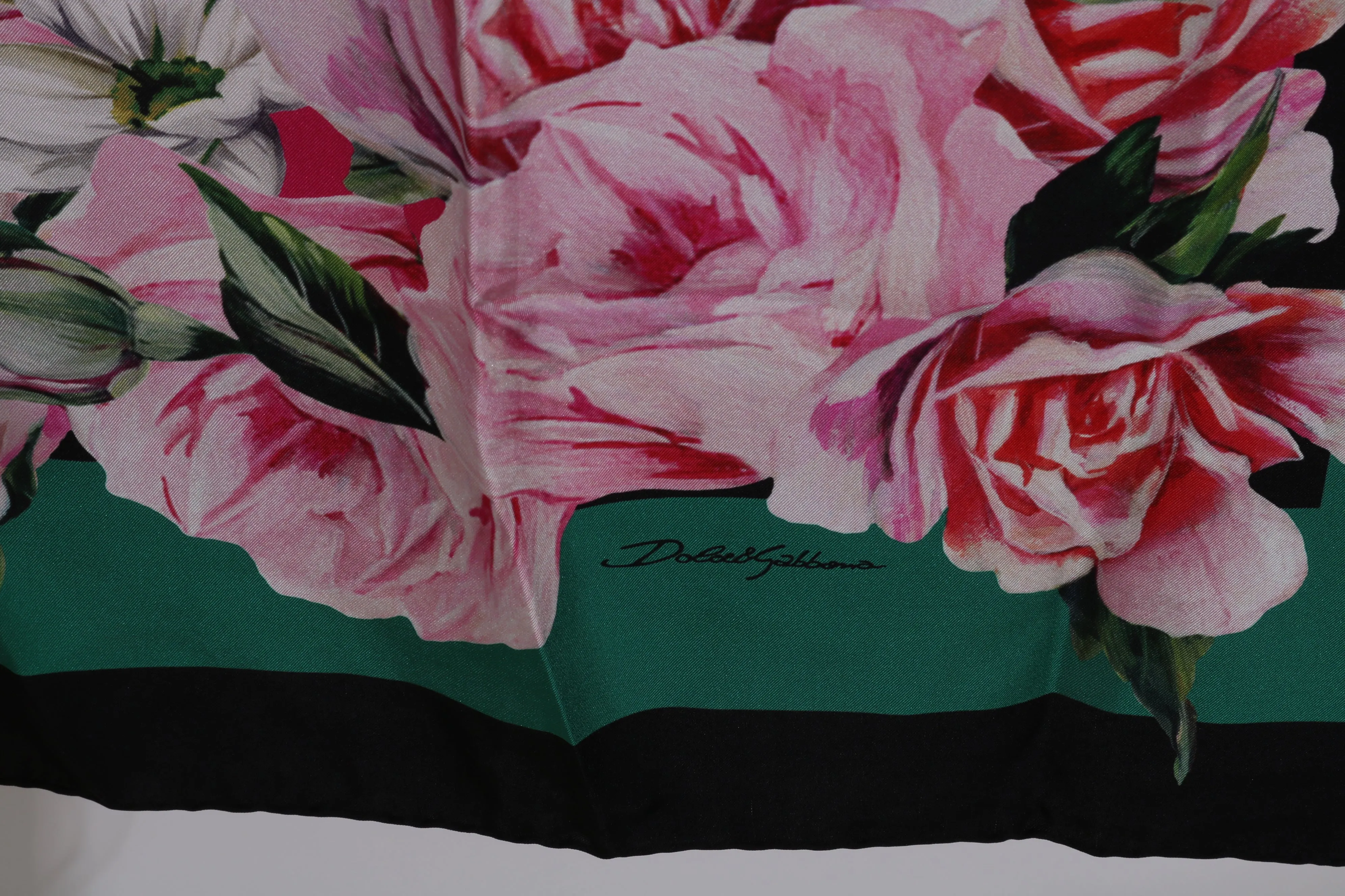 Multicolor Floral Bengal Cat Silk Shawl Wrap Scarf