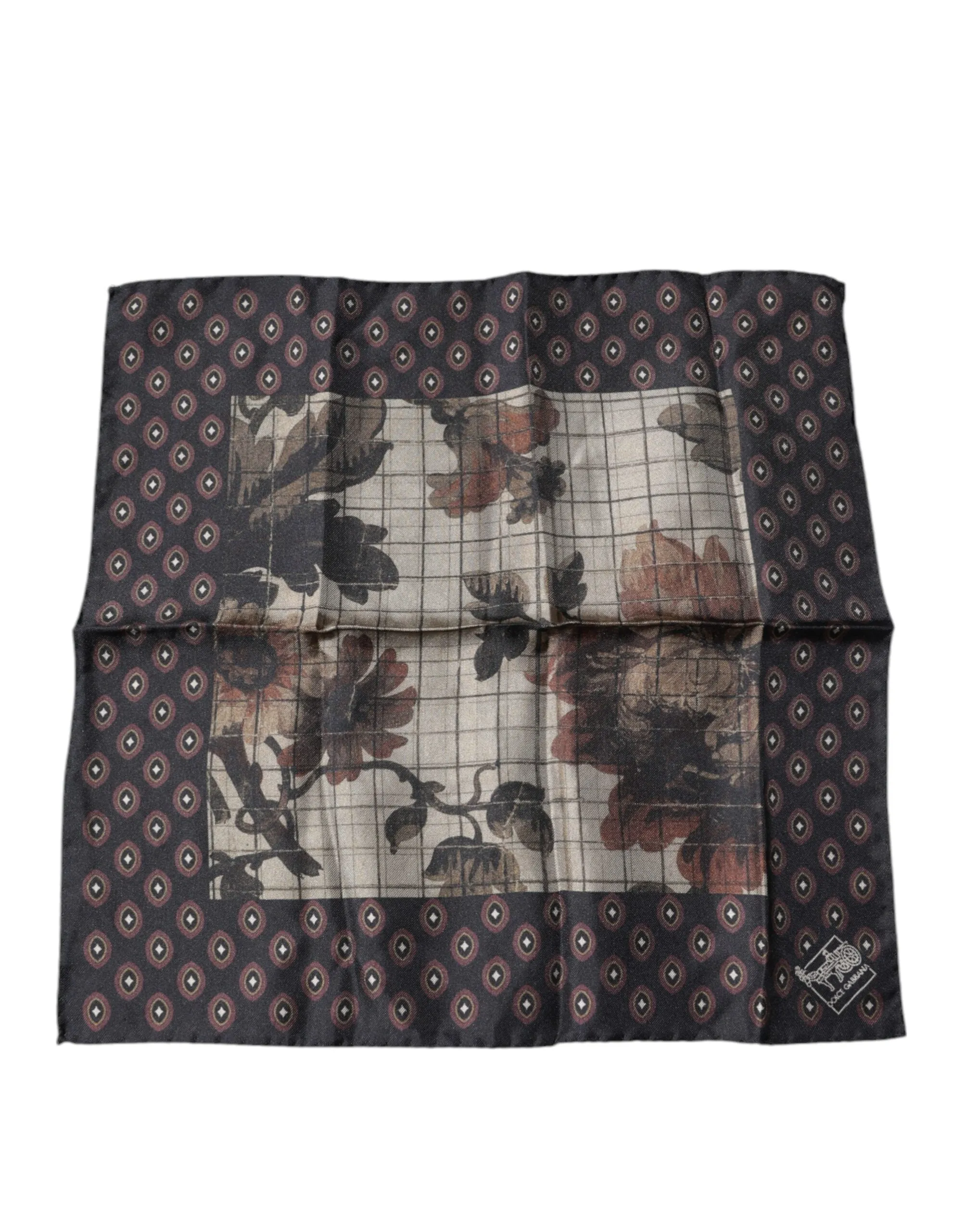 Multicolor Floral Fantasy Handkerchief Scarf