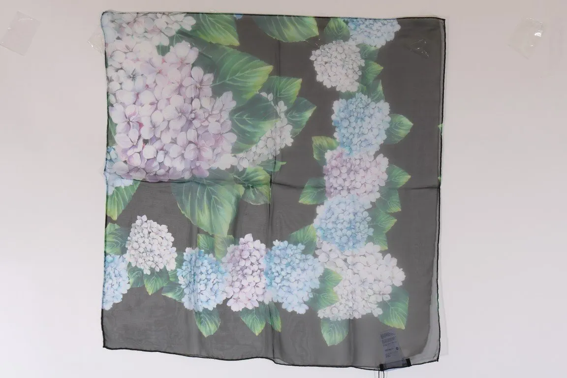Multicolor Floral Silk Scarf