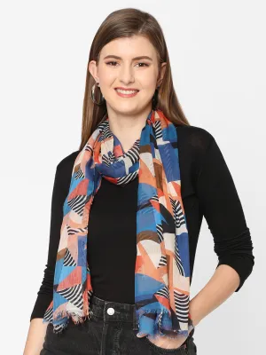 Multicolor Geometric Printed Scarf