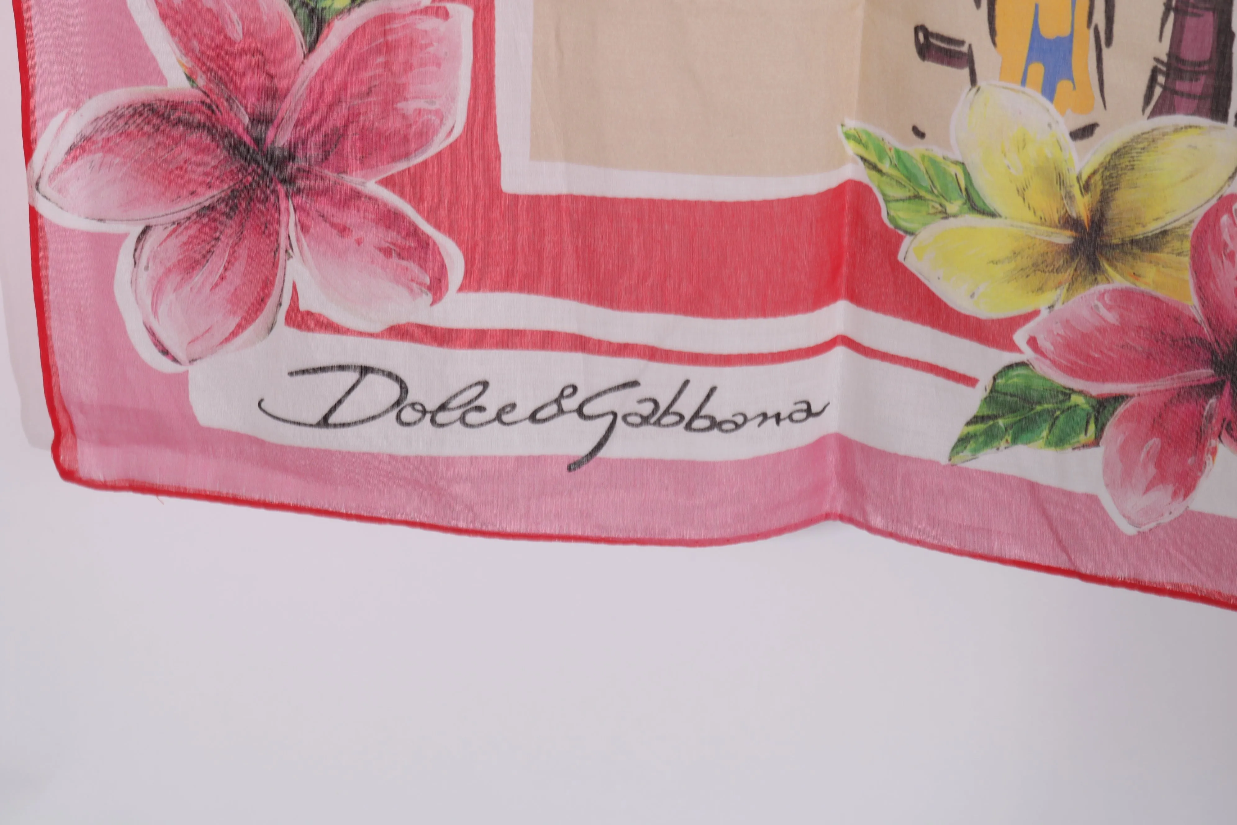 Multicolor MIAMI USA Print Cotton Shawl
