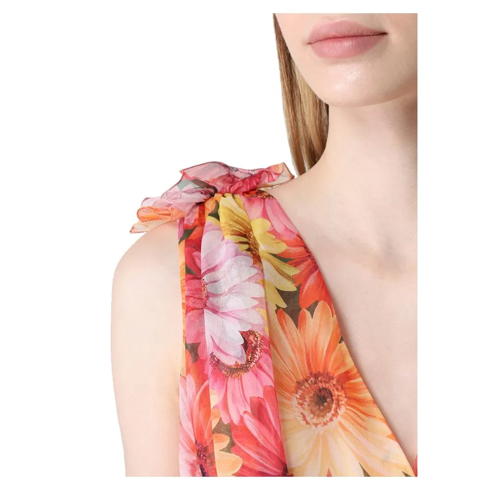 Multicolor Silk Dress