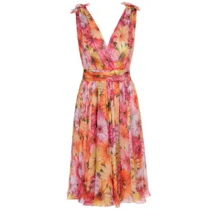 Multicolor Silk Dress