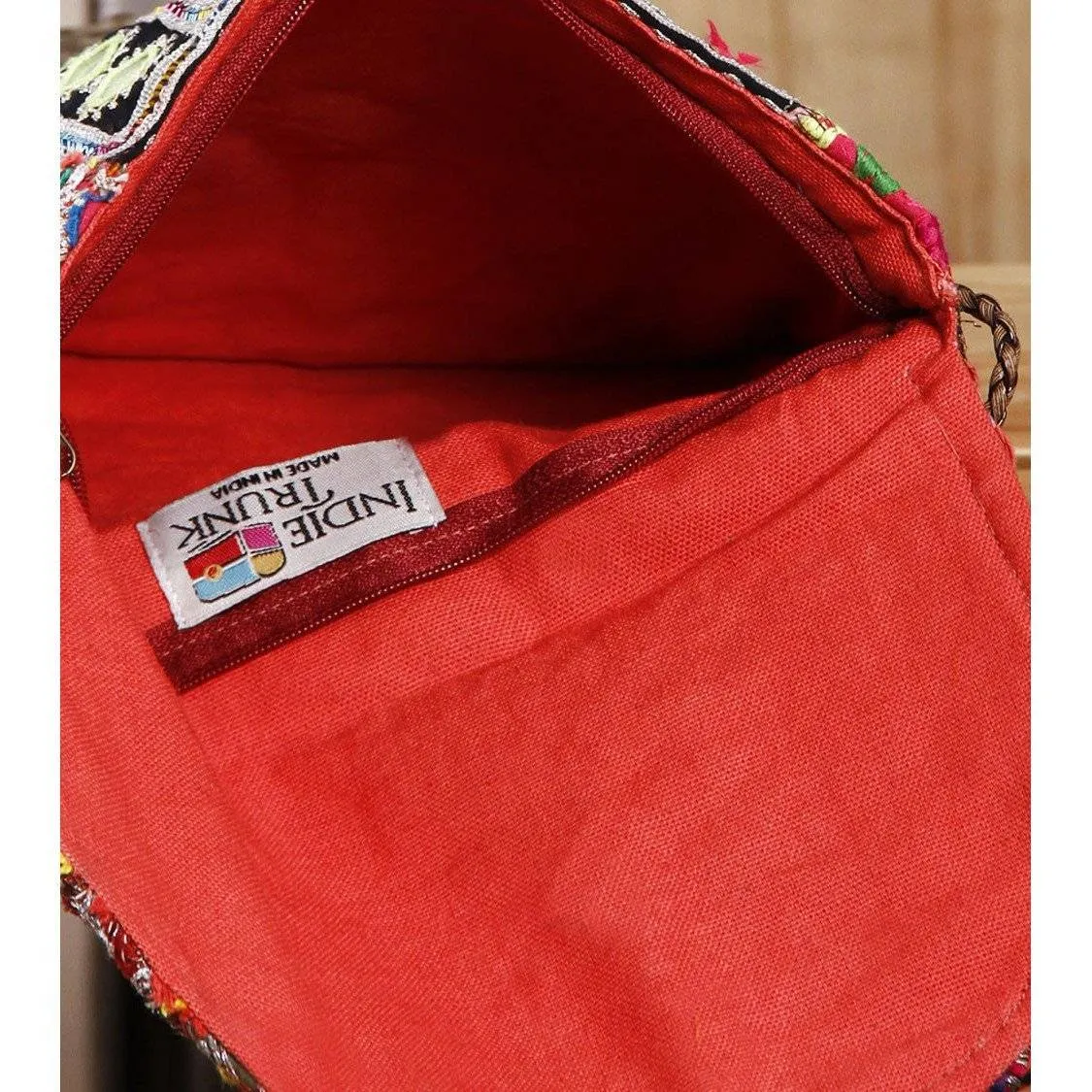 Multicolored Embroidered Afghani Sling Bag