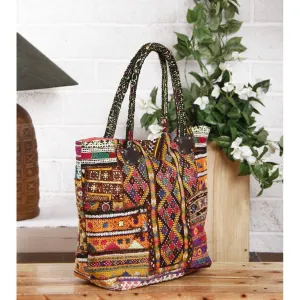 Multicoloured Embroidered - Afghani HandBag