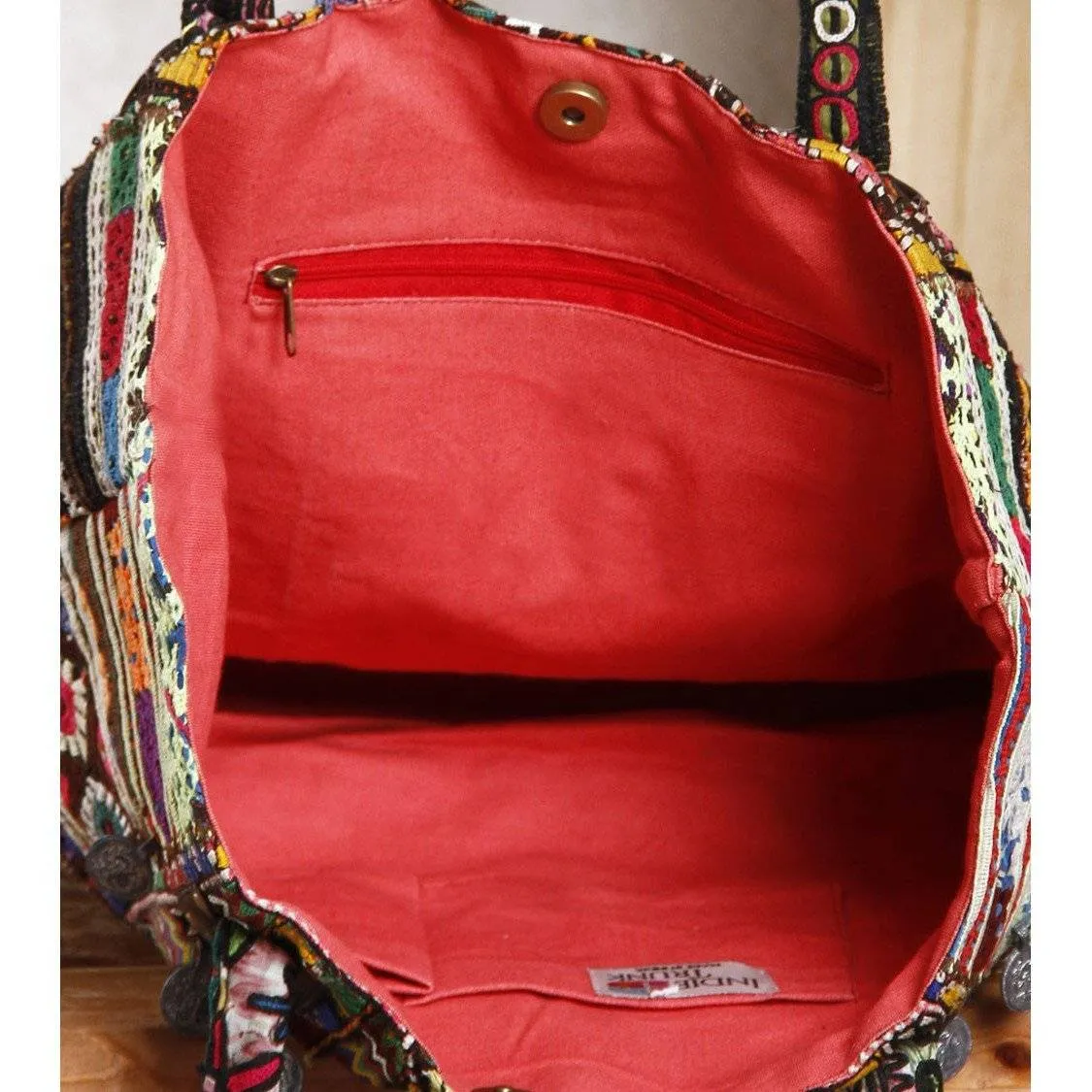 Multicoloured Embroidered - Afghani HandBag