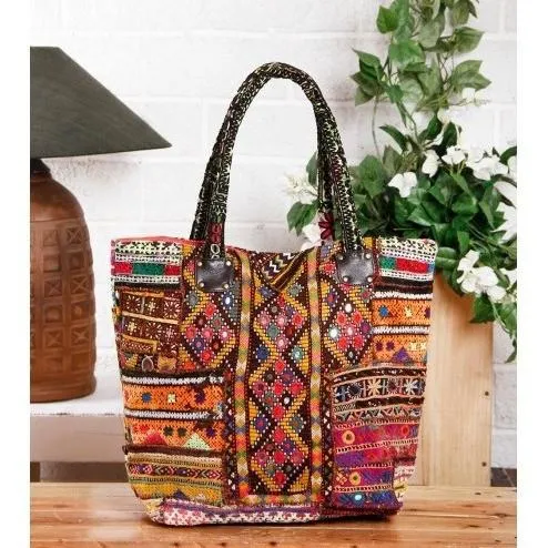 Multicoloured Embroidered - Afghani HandBag