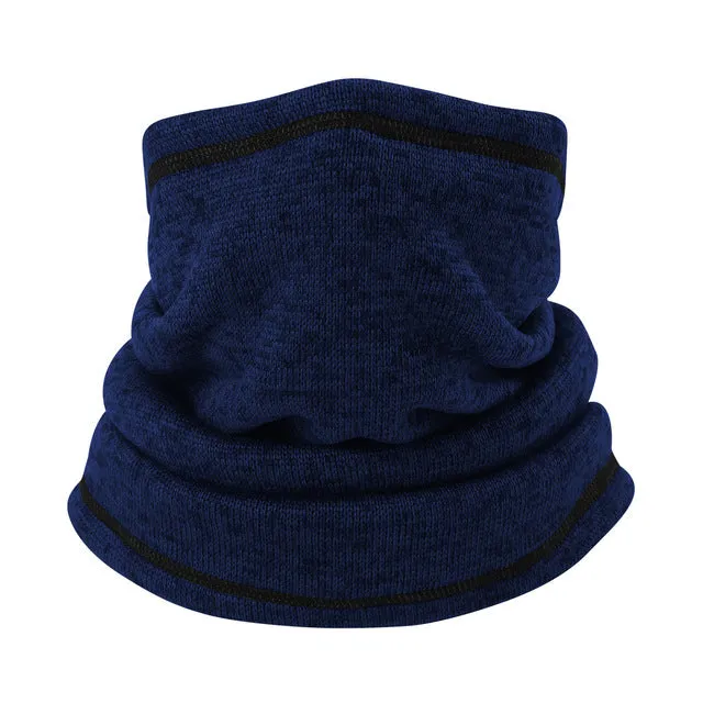 Multifunctional Cold Weather Winter Fleece Knitted Headband Neck Warmer Gaiter Face Mask Head Scarf Snowboard Bandana Headwear
