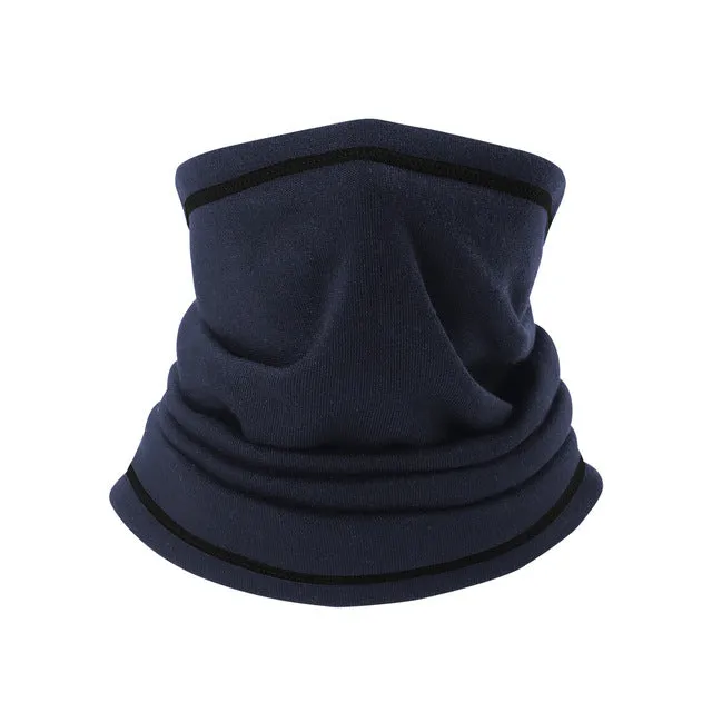 Multifunctional Cold Weather Winter Fleece Knitted Headband Neck Warmer Gaiter Face Mask Head Scarf Snowboard Bandana Headwear