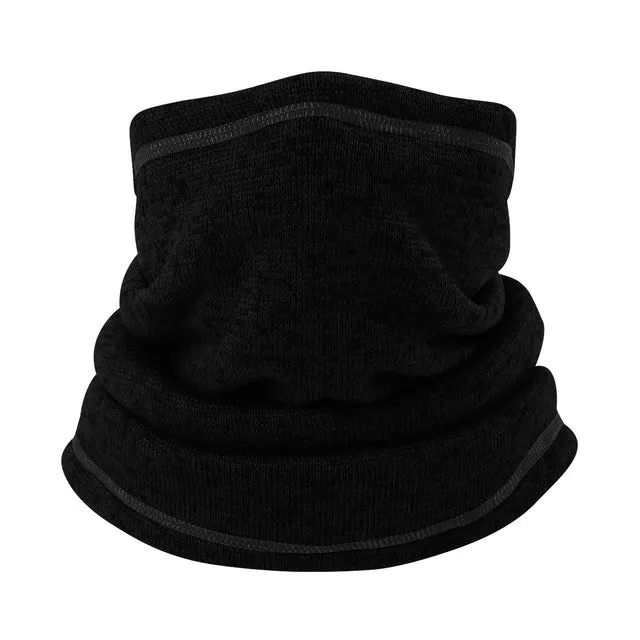 Multifunctional Cold Weather Winter Fleece Knitted Headband Neck Warmer Gaiter Face Mask Head Scarf Snowboard Bandana Headwear
