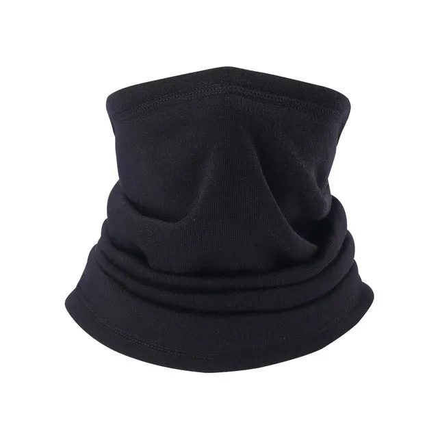 Multifunctional Cold Weather Winter Fleece Knitted Headband Neck Warmer Gaiter Face Mask Head Scarf Snowboard Bandana Headwear