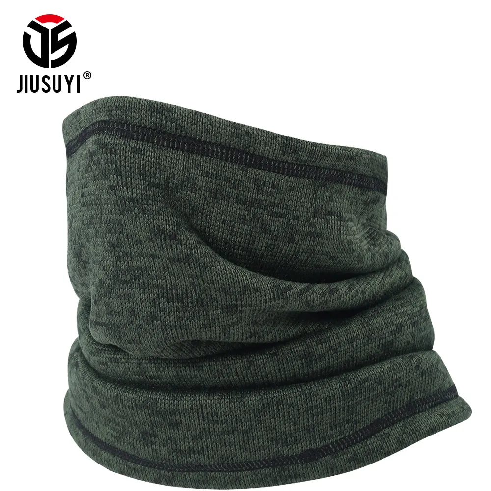 Multifunctional Cold Weather Winter Fleece Knitted Headband Neck Warmer Gaiter Face Mask Head Scarf Snowboard Bandana Headwear