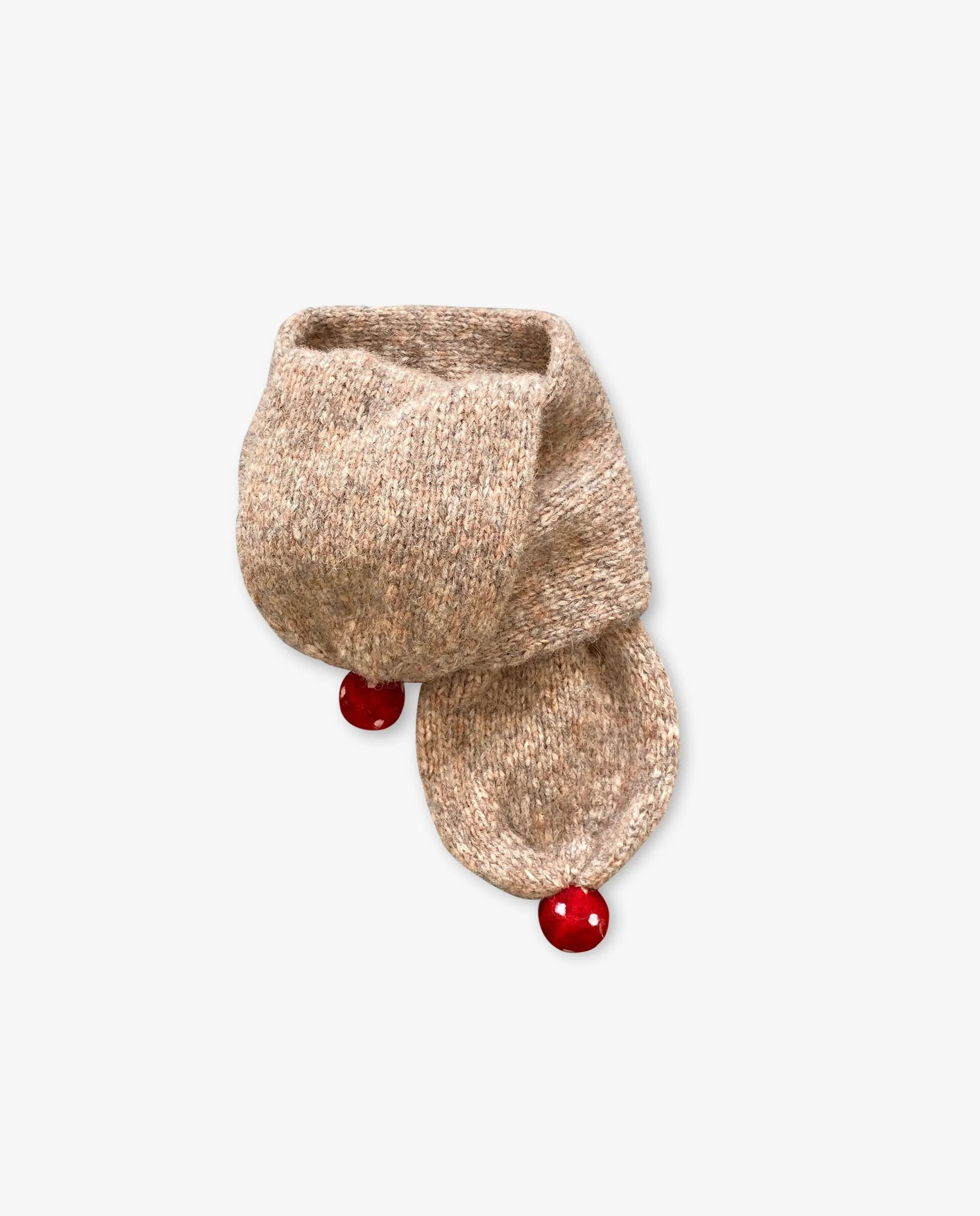 Mushrooms Scarf | Beigebrown