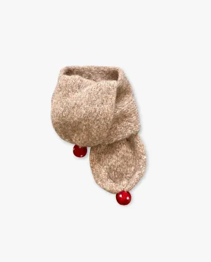 Mushrooms Scarf | Beigebrown