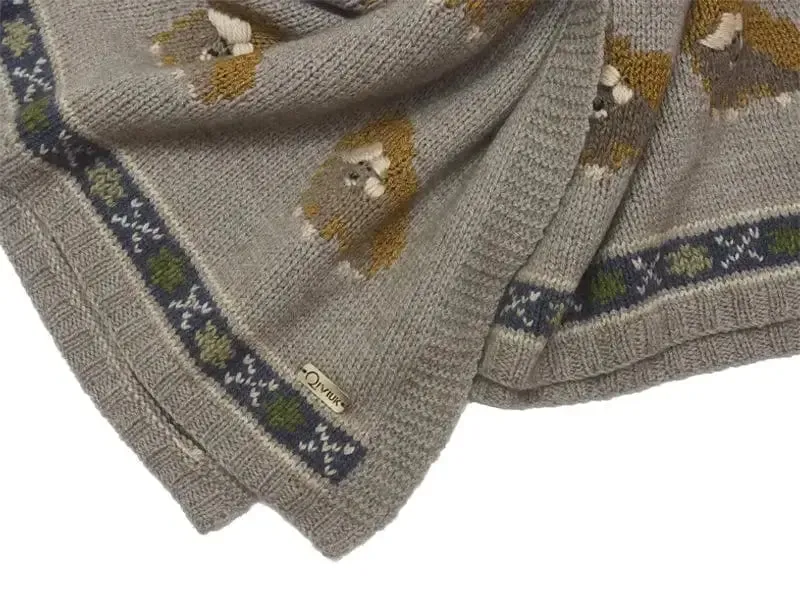 Muskox Woman's  Qiviuk Shawl, Merino & Silk