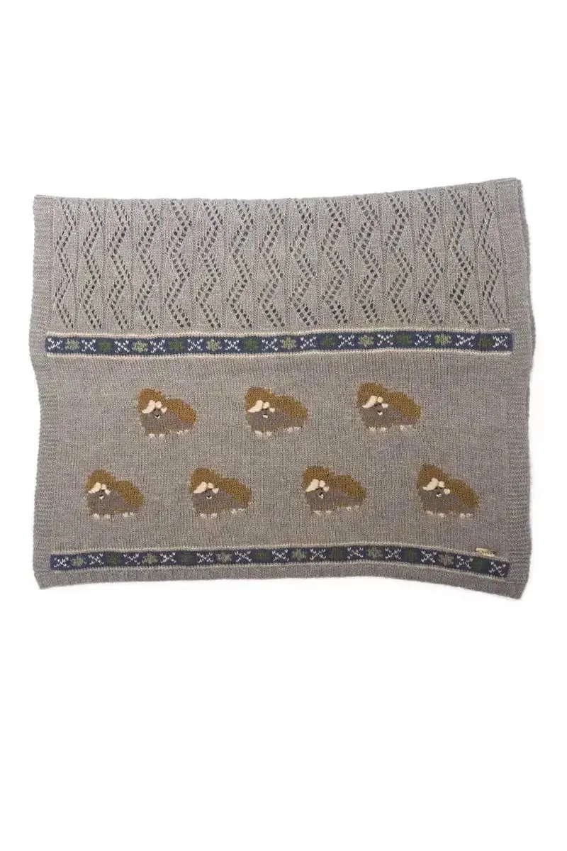 Muskox Woman's  Qiviuk Shawl, Merino & Silk