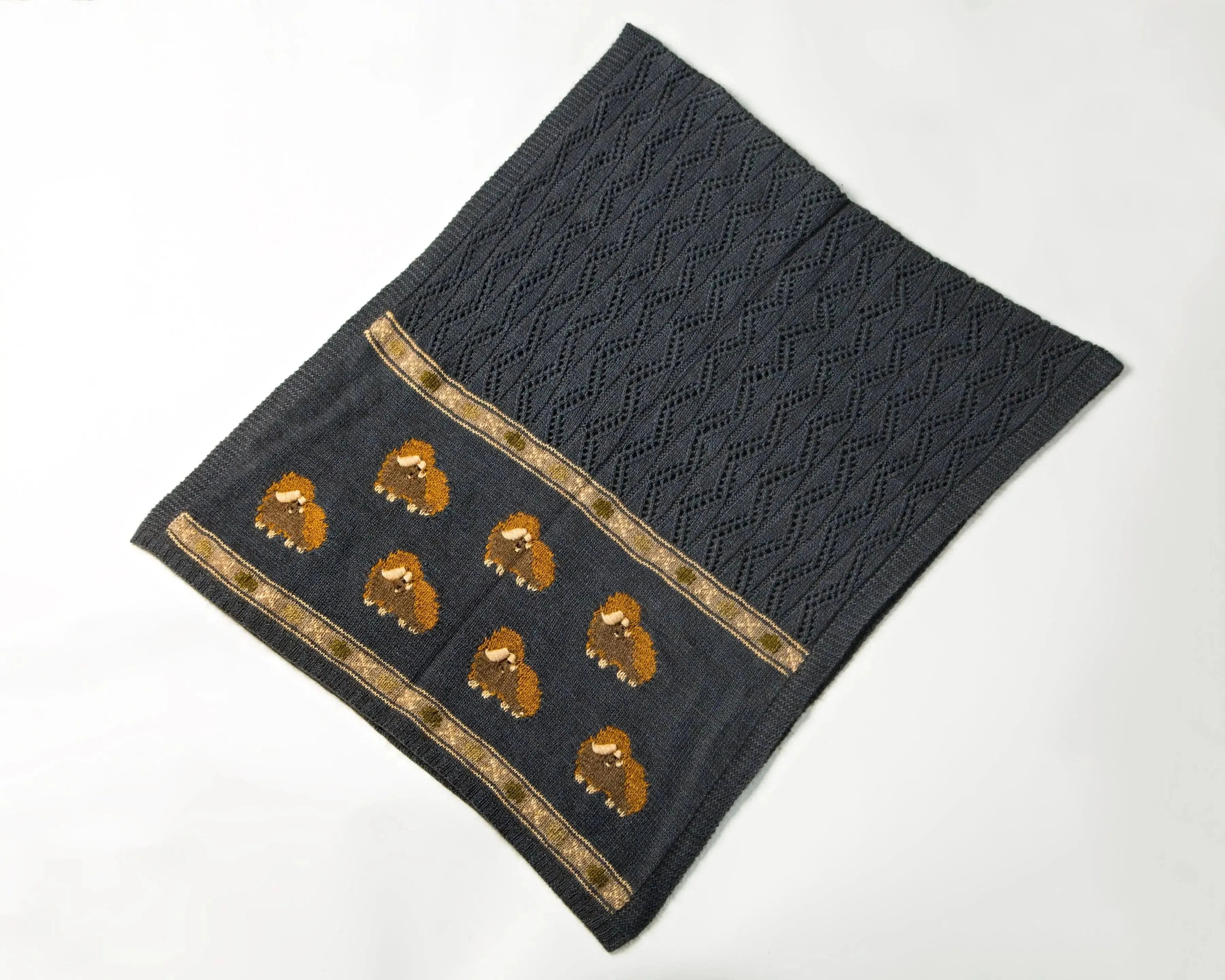 Muskox Woman's  Qiviuk Shawl, Merino & Silk