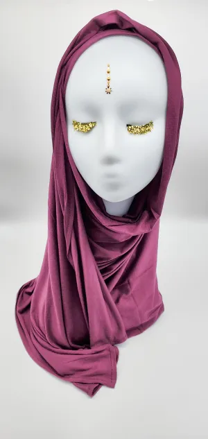 Najwa Plum - Jersey Cotton Scarf