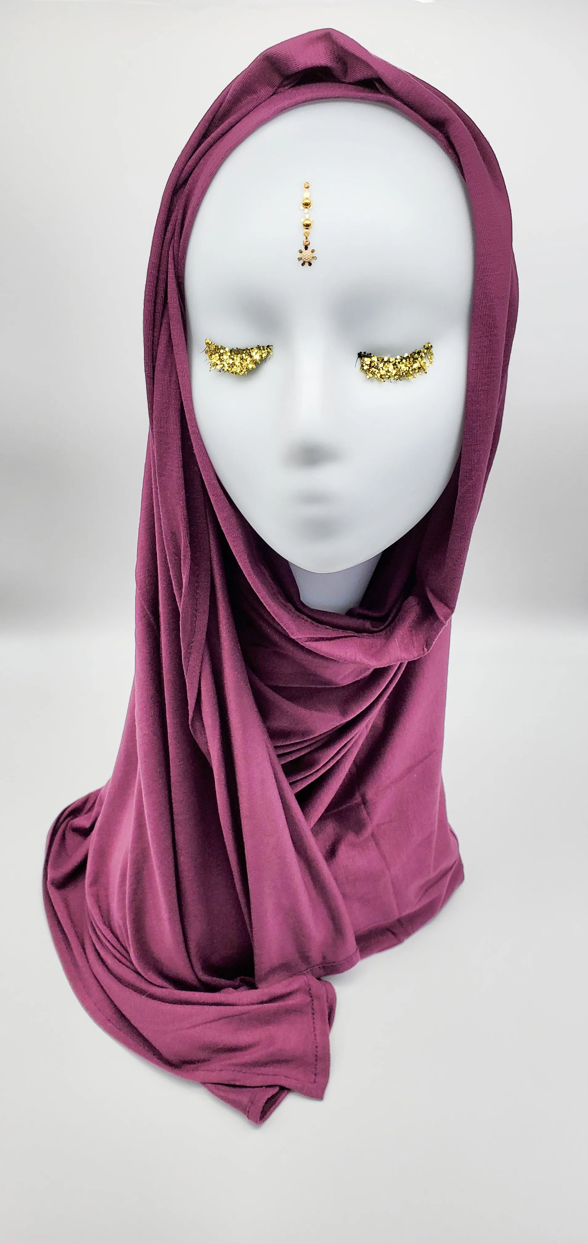 Najwa Plum - Jersey Cotton Scarf