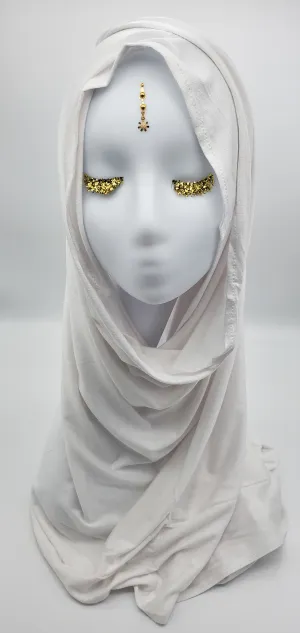 Najwa White - Jersey Cotton Scarf