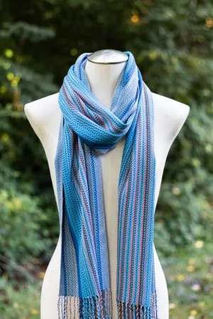Natal Blue Woven Scarf