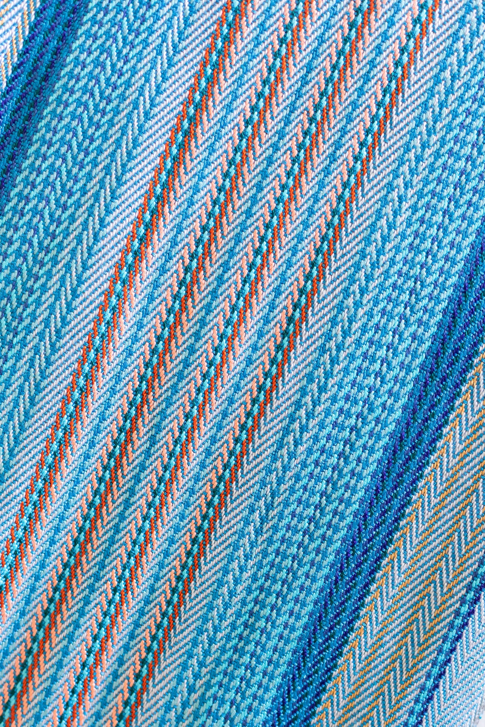 Natal Blue Woven Scarf
