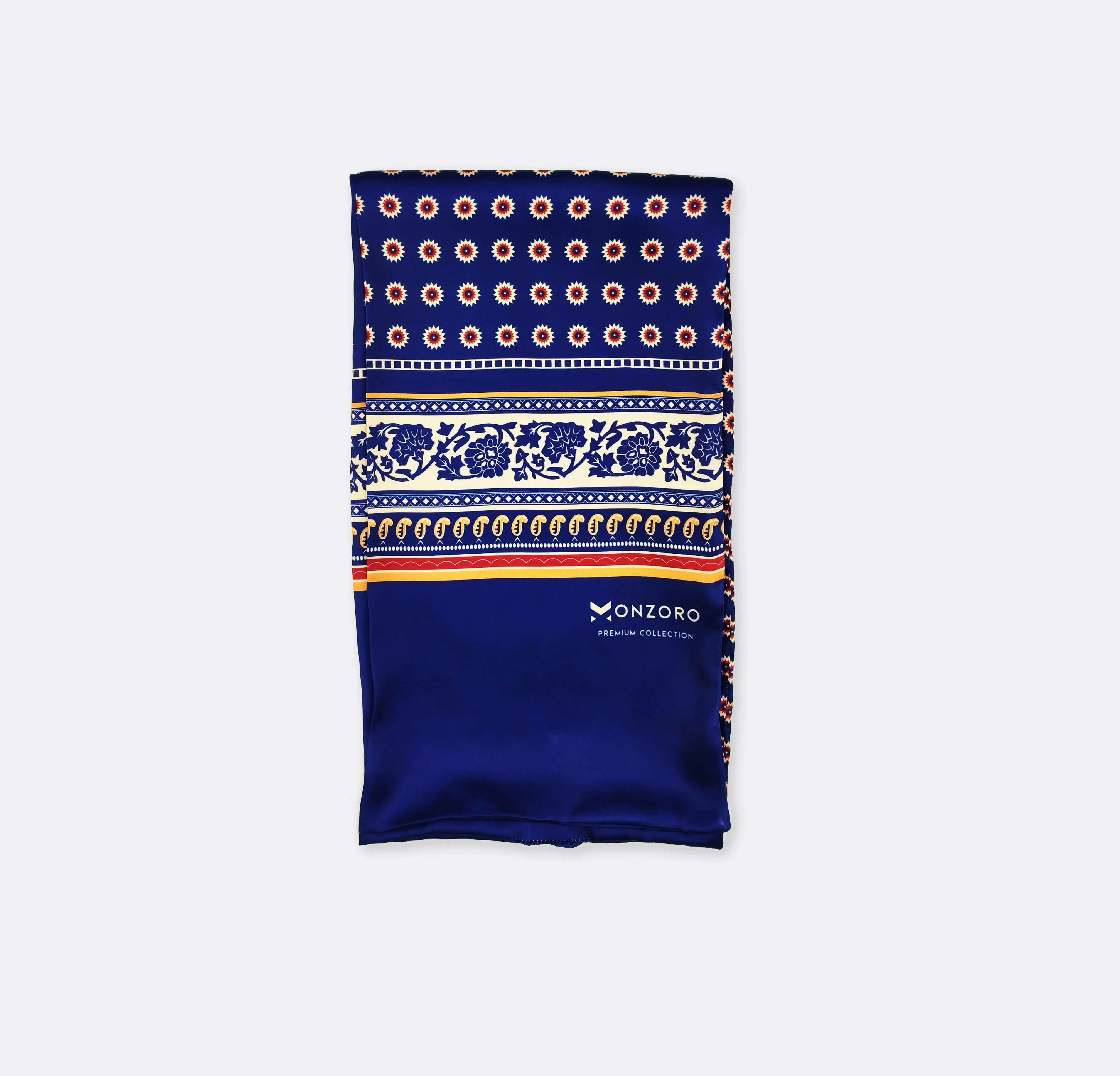 Navy Blue & Gold Reversible - Silk Men Scarves