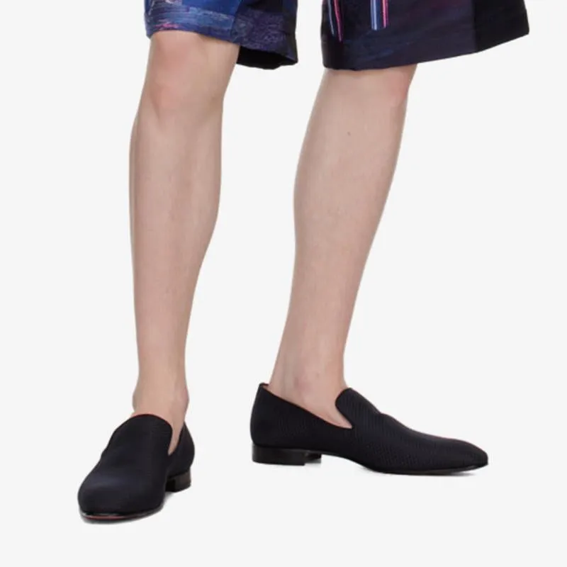Navy Dandelion Loafers