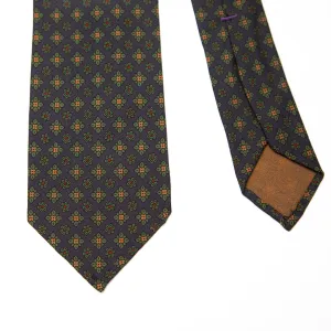 Navy Floral Medallion Tie