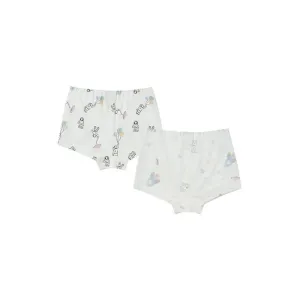 Nest Designs Bamboo Girls Boy Short Underwear (2 Pack)-To Infinity!