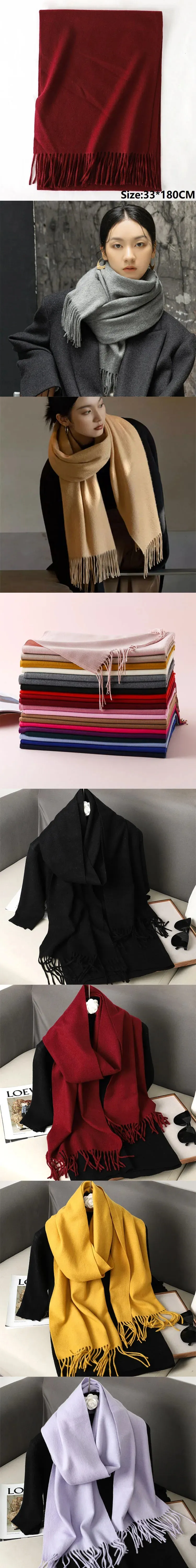 New Women's Cashmere Scarf | Winter Wool Pashmina Wrap | Elegant & Warm Design | EnigmaParis