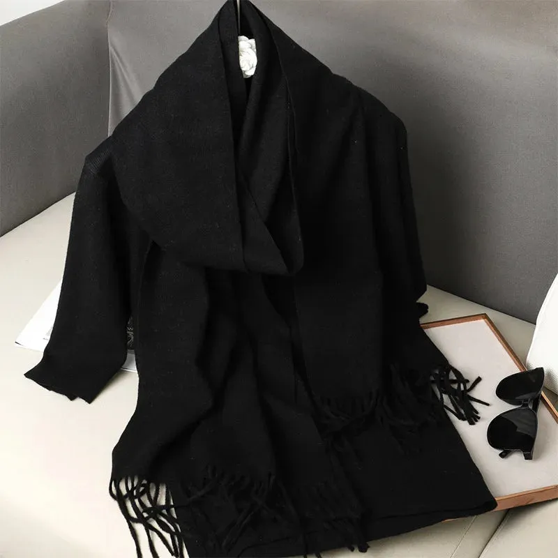 New Women's Cashmere Scarf | Winter Wool Pashmina Wrap | Elegant & Warm Design | EnigmaParis