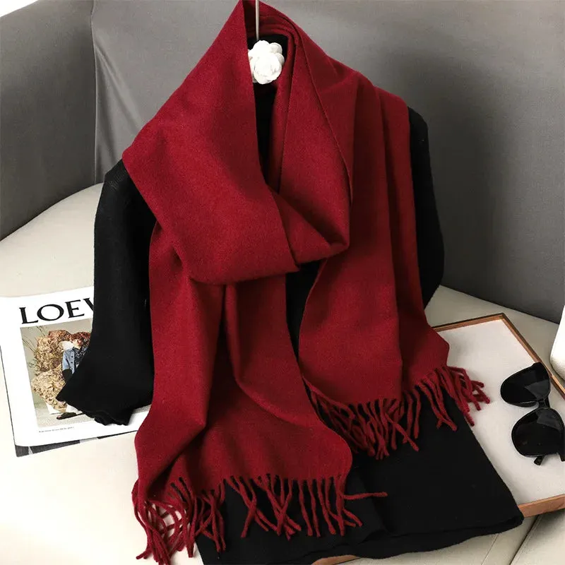 New Women's Cashmere Scarf | Winter Wool Pashmina Wrap | Elegant & Warm Design | EnigmaParis