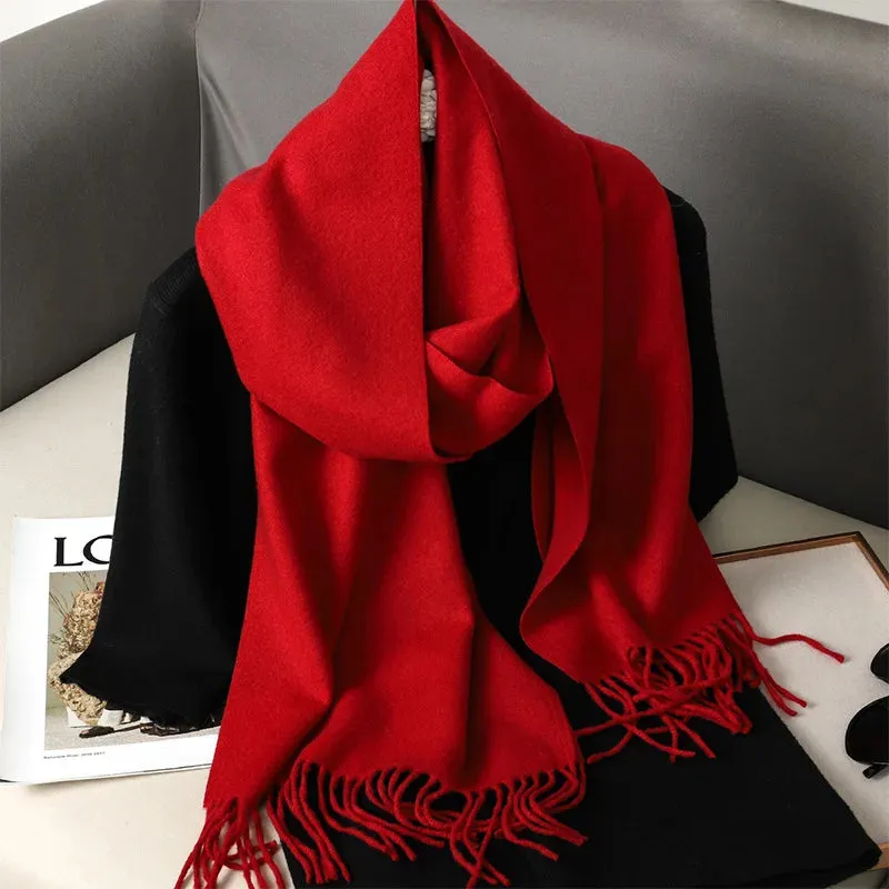 New Women's Cashmere Scarf | Winter Wool Pashmina Wrap | Elegant & Warm Design | EnigmaParis