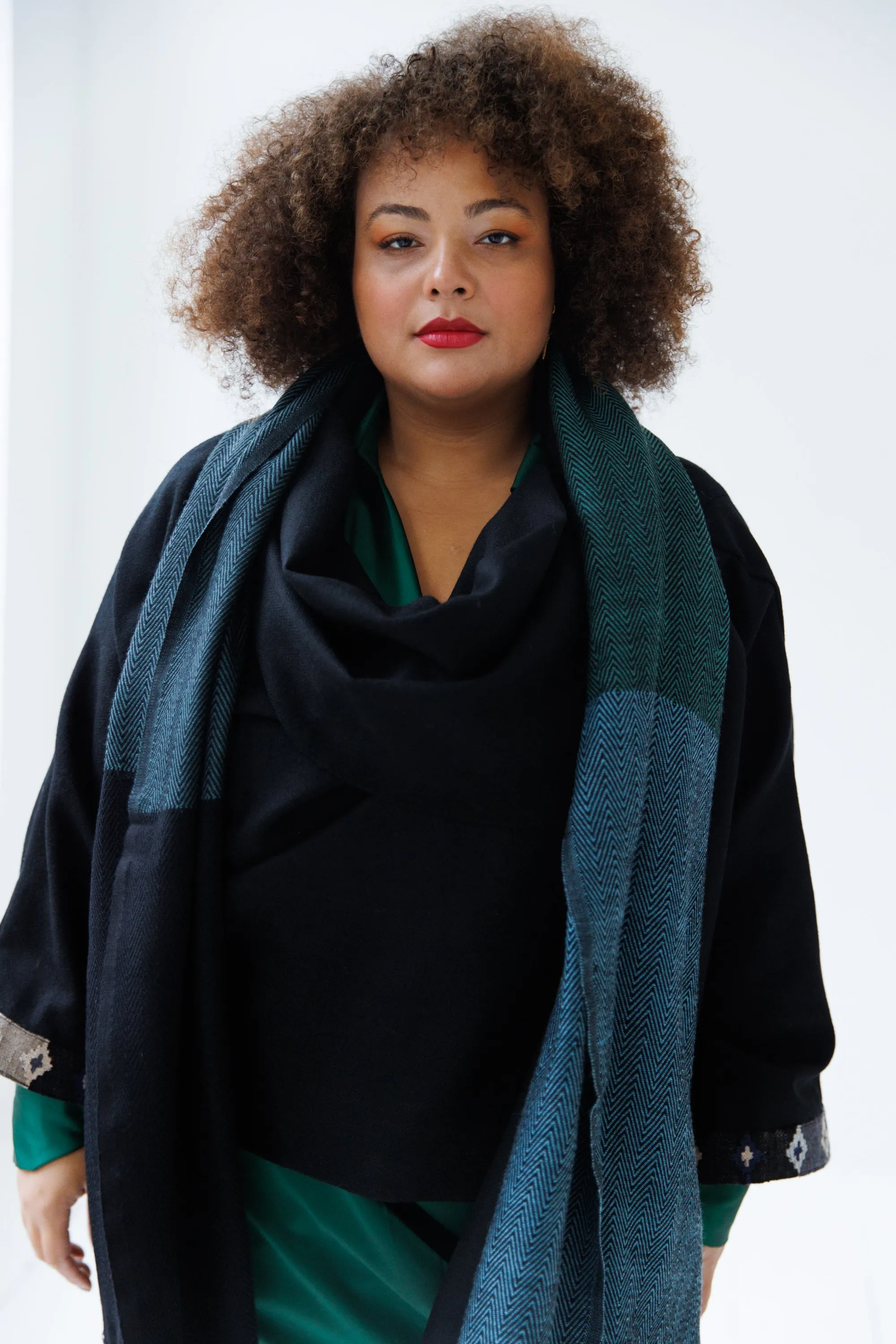 NEW! Wool SCARF Dash Forest