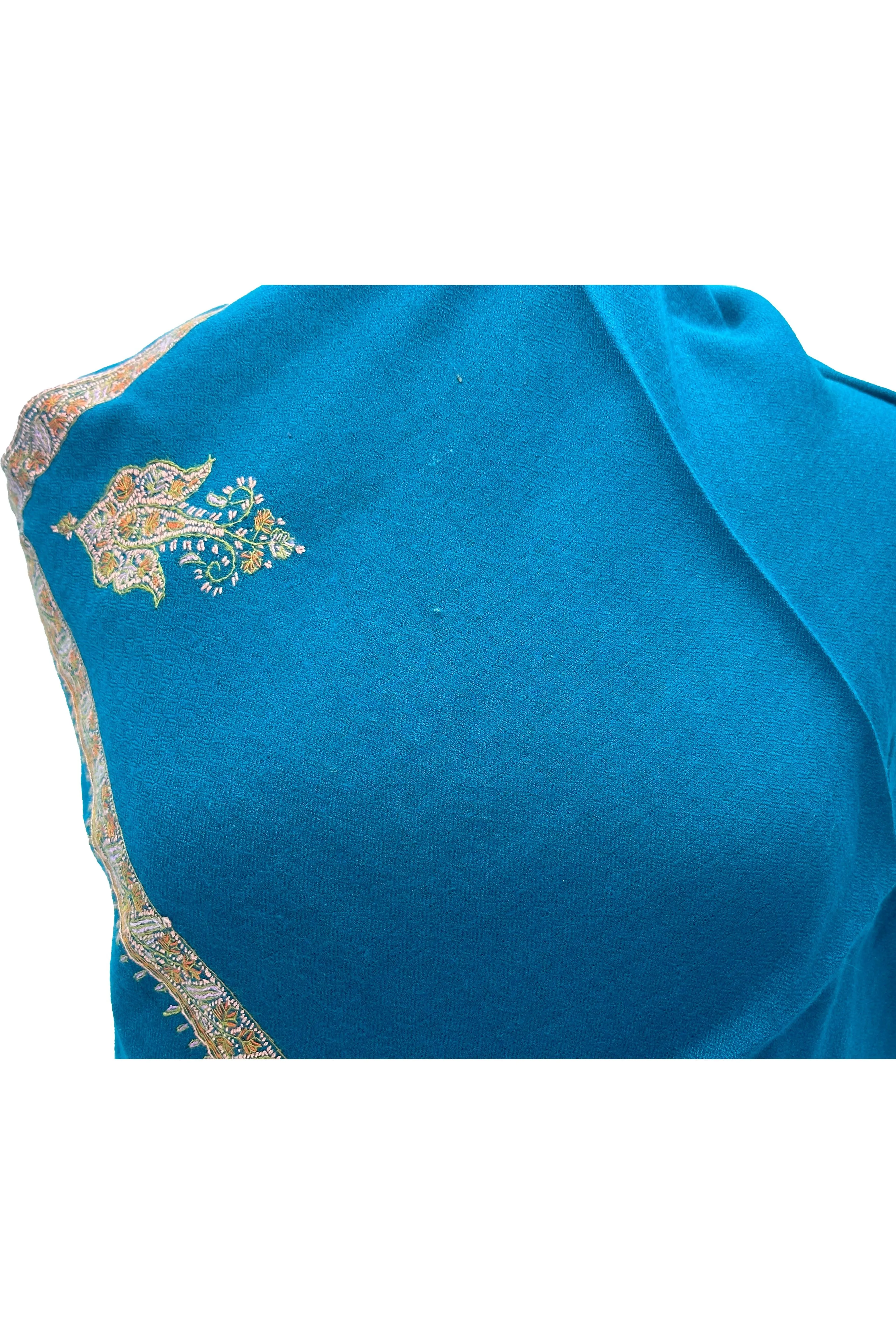 Nidal work cashmere shawl