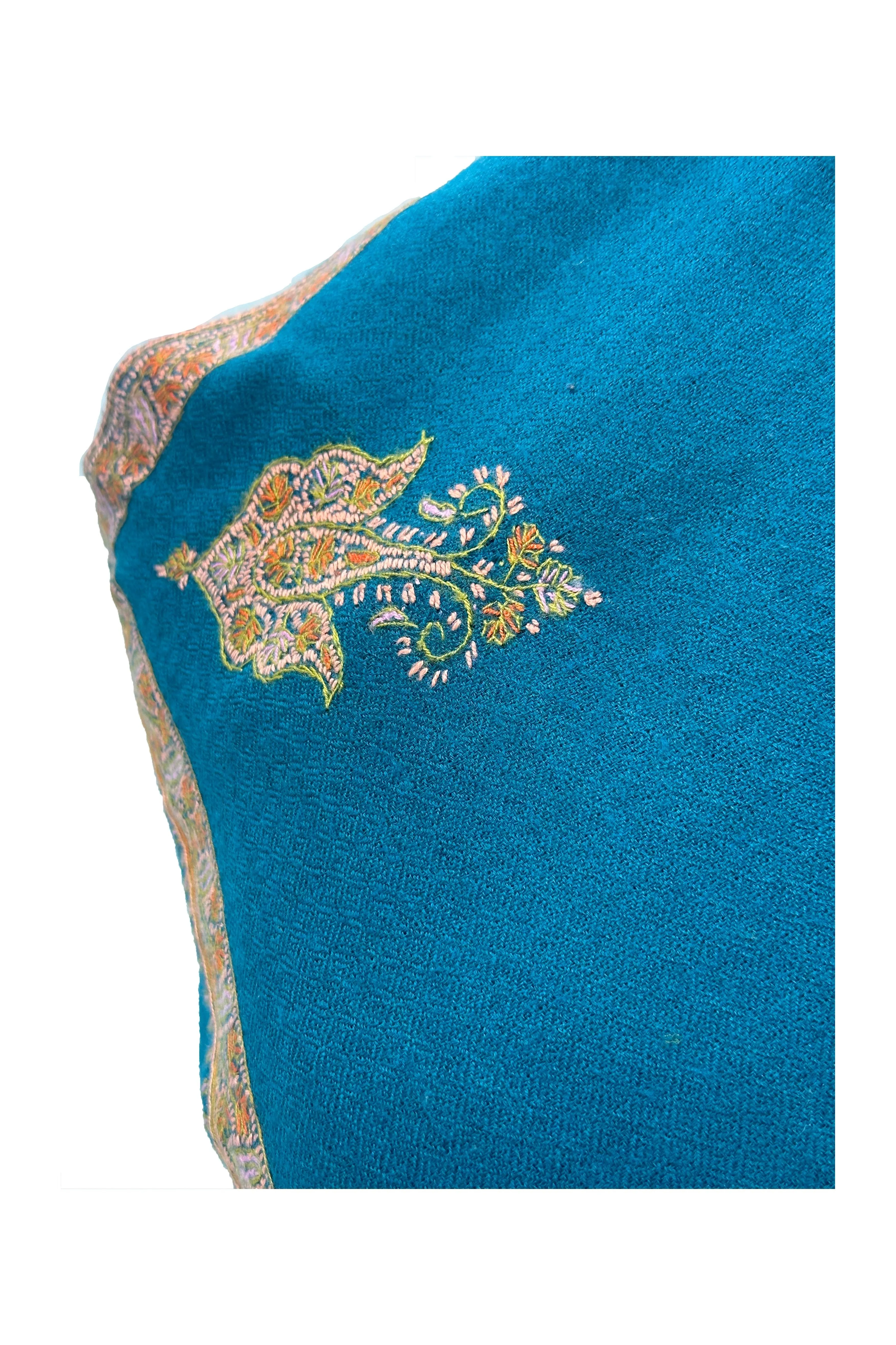 Nidal work cashmere shawl