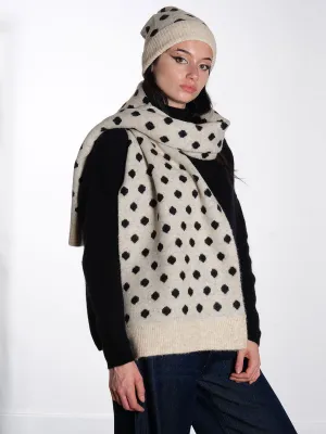 Nuollie Knitted Scarf - Spots