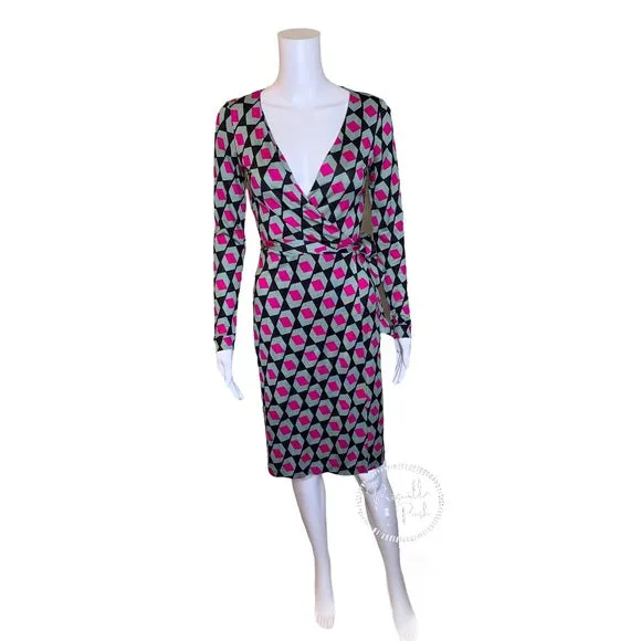 NWT Diane Von Furstenberg 100% Silk Wrap Dress