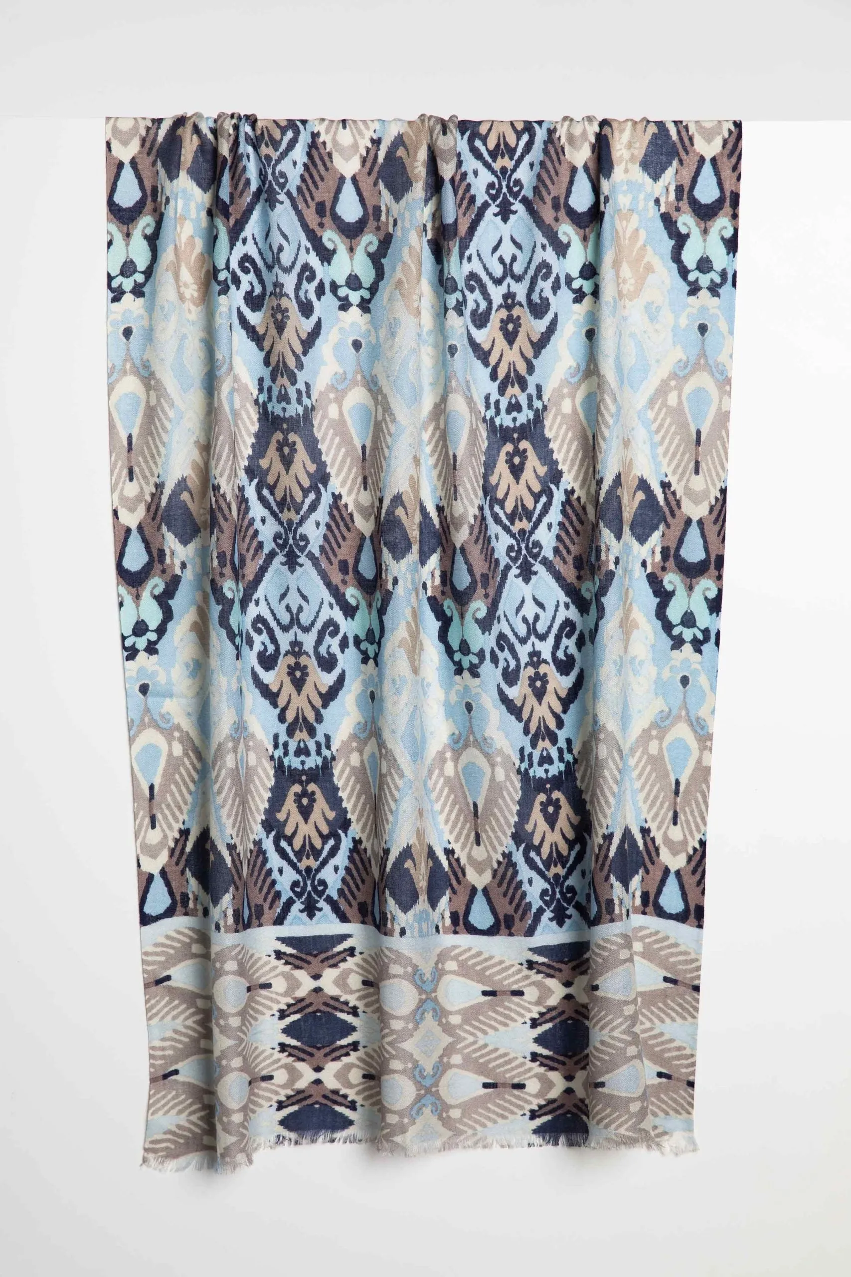 Oceana Ikat Print Scarf