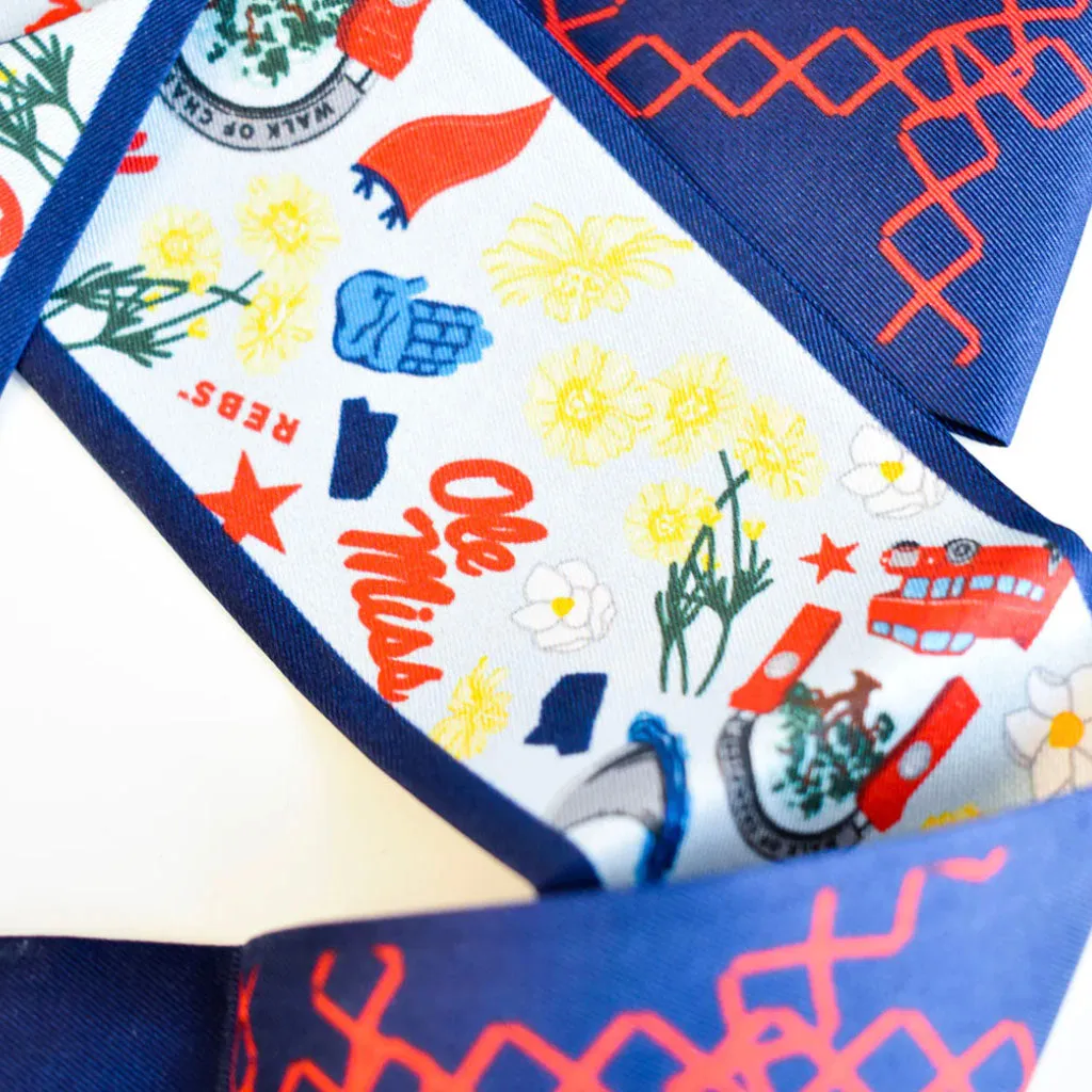 Ole Miss Rebels Twilly Scarf