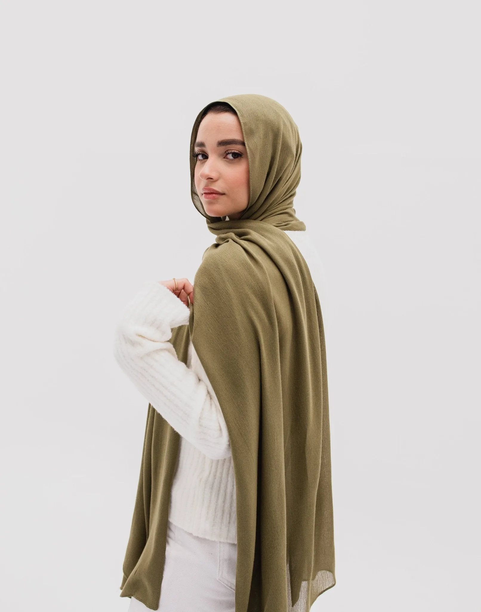 Olive Cotton Veil
