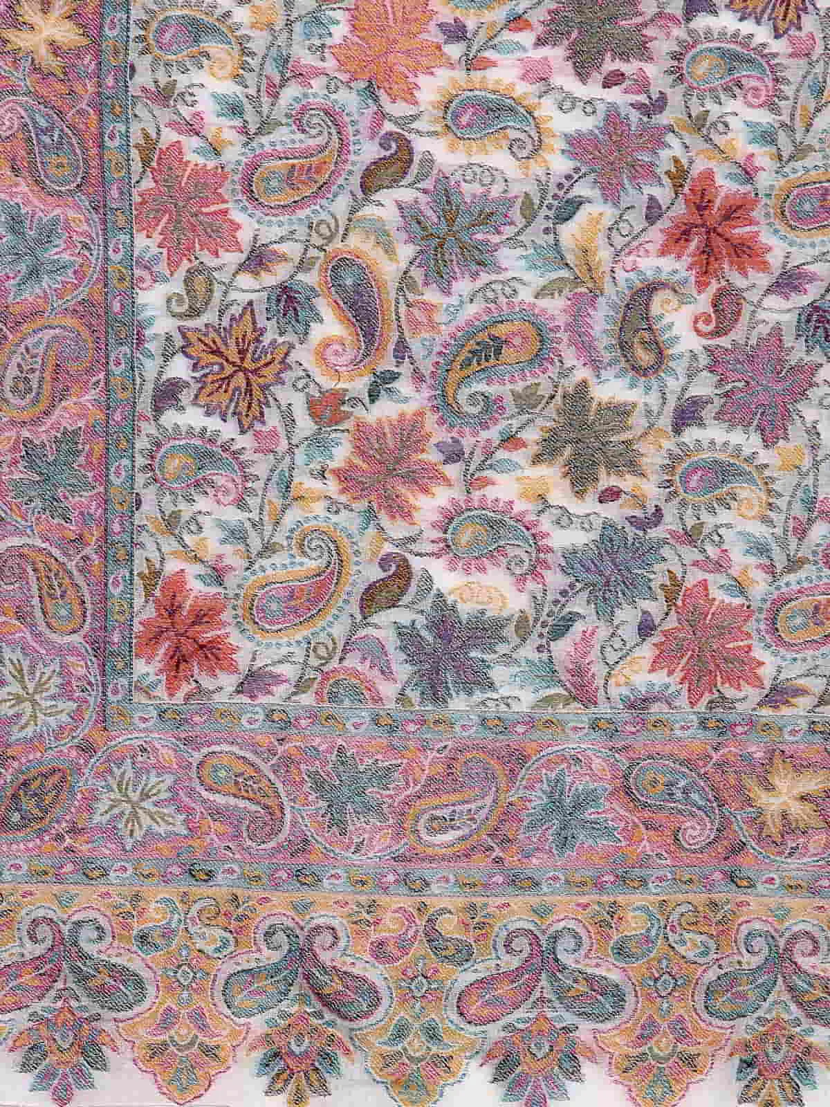 Paisley Woven Design Wool Shawl