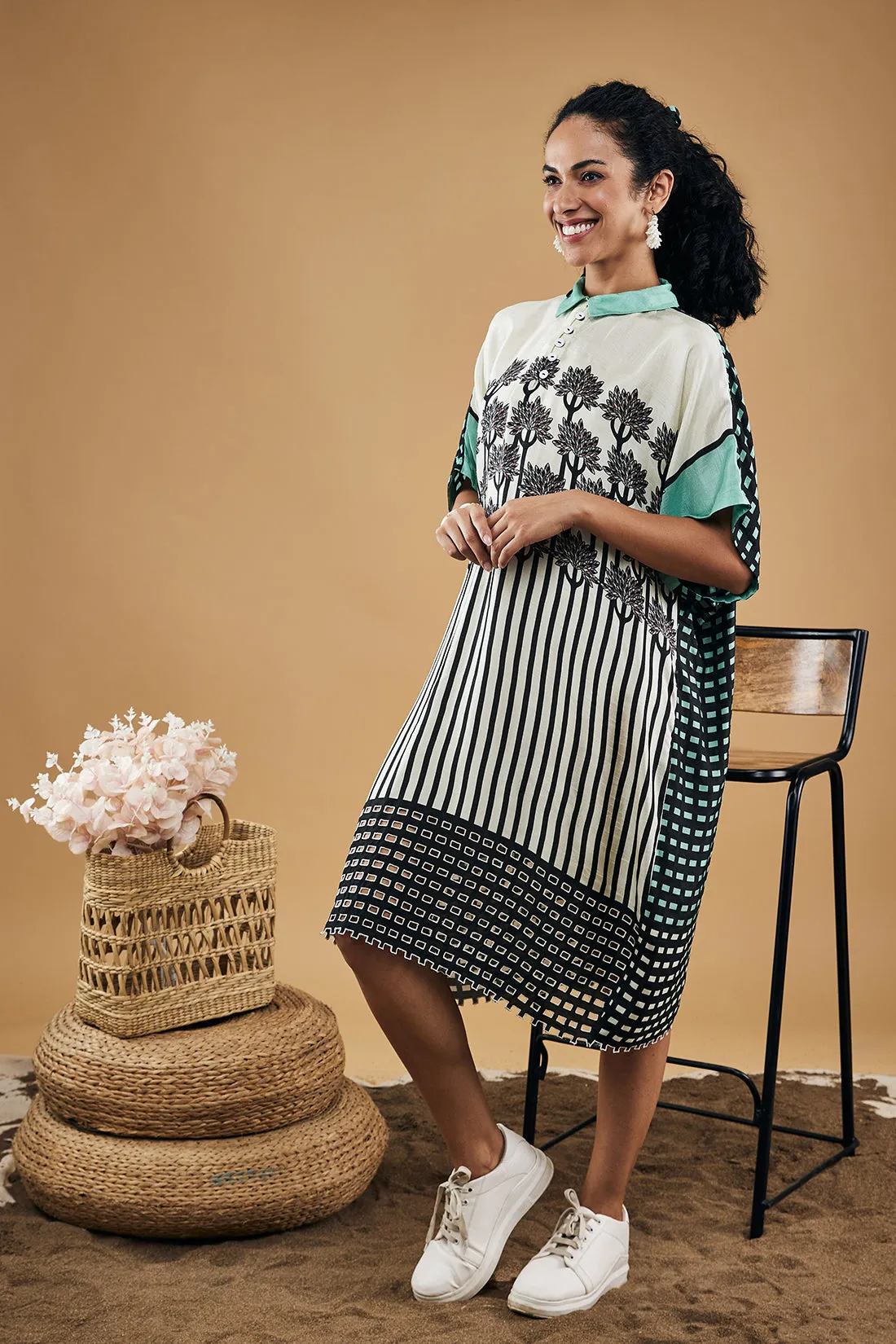 Palm Bay Printed Kimono Dress