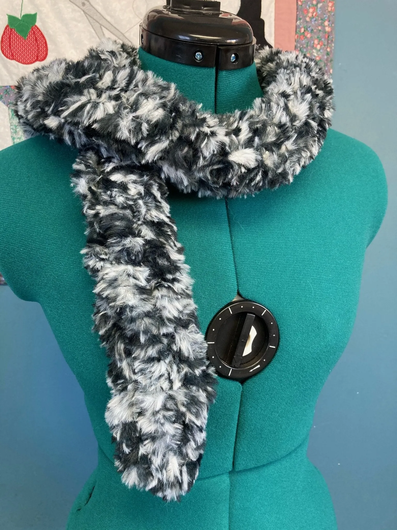 Panda Scarf Faux Fur
