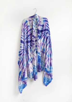 Pasha Tie Dye Pashmina, Blue/Purple
