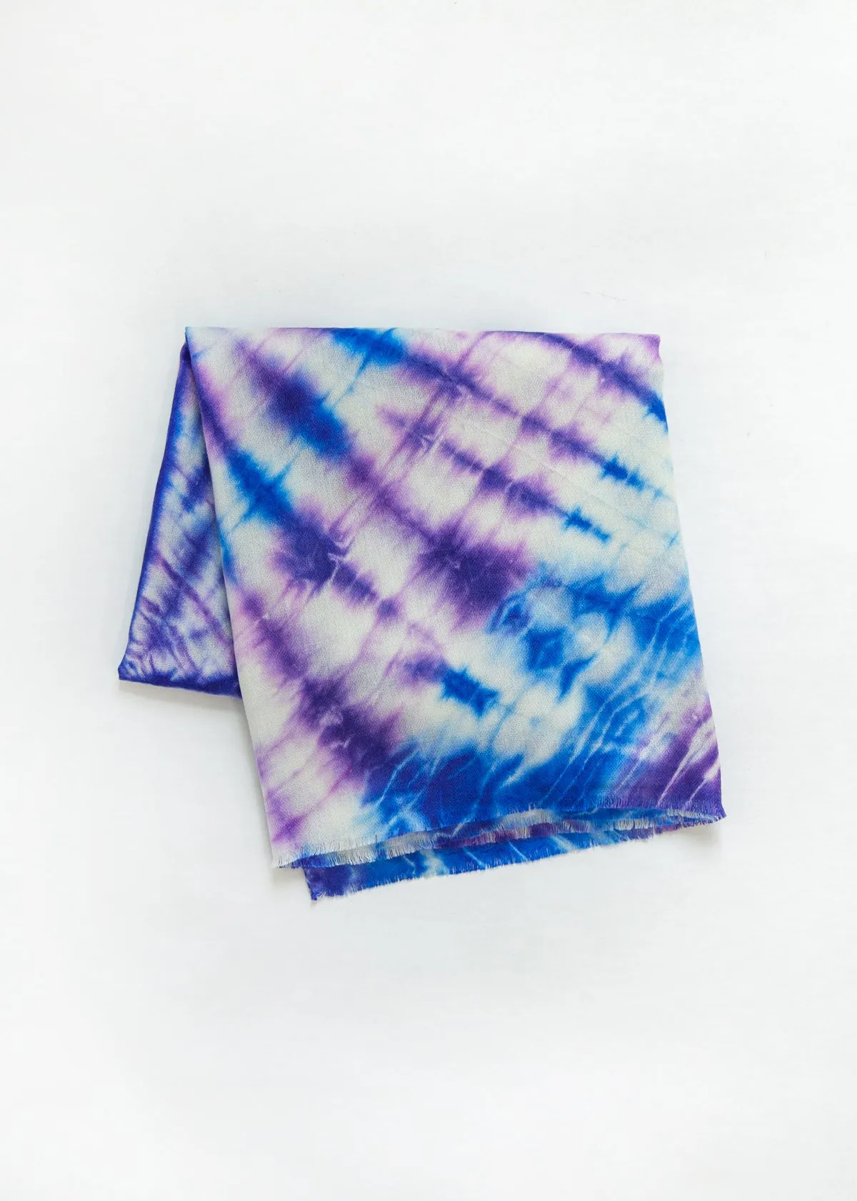 Pasha Tie Dye Pashmina, Blue/Purple